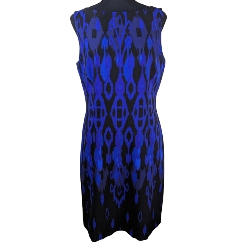 Tahari Arthur S Levine blue ombre midi dress. Holiday career size 10
